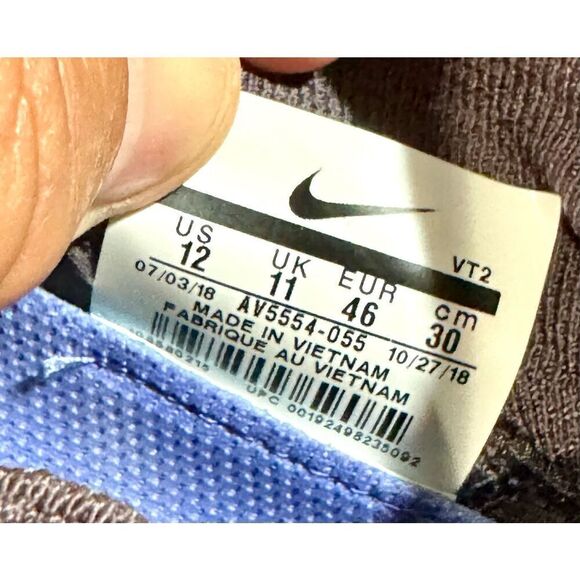 Nike Rise React Flyknit. Thunder Gray/Sapphire. Men’s 12 - Picture 10 of 11